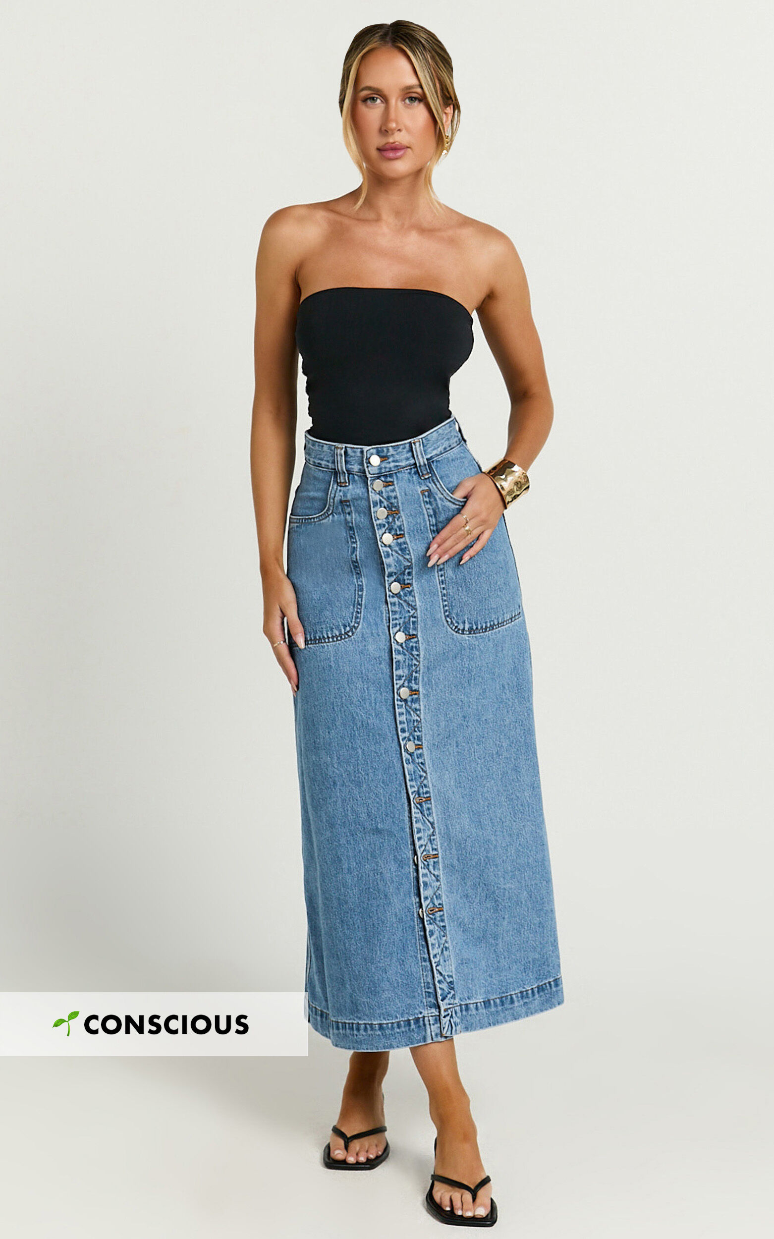 Button through skirt shop