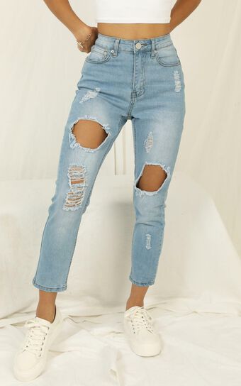 Georgia Jeans in Mid Wash Denim