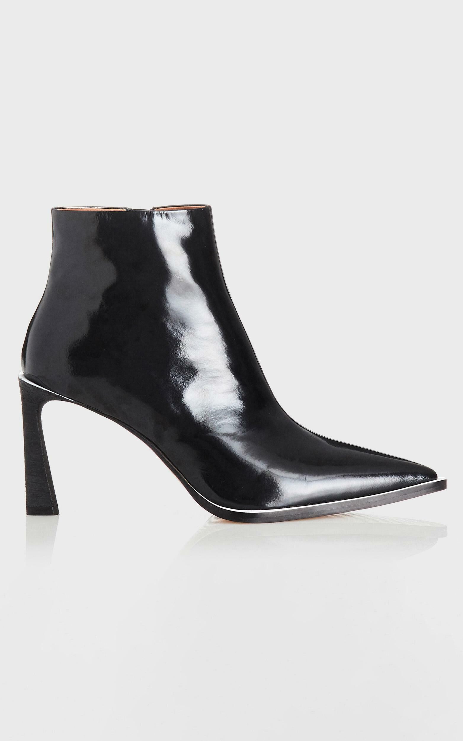 Zara patent ankle boots 2025