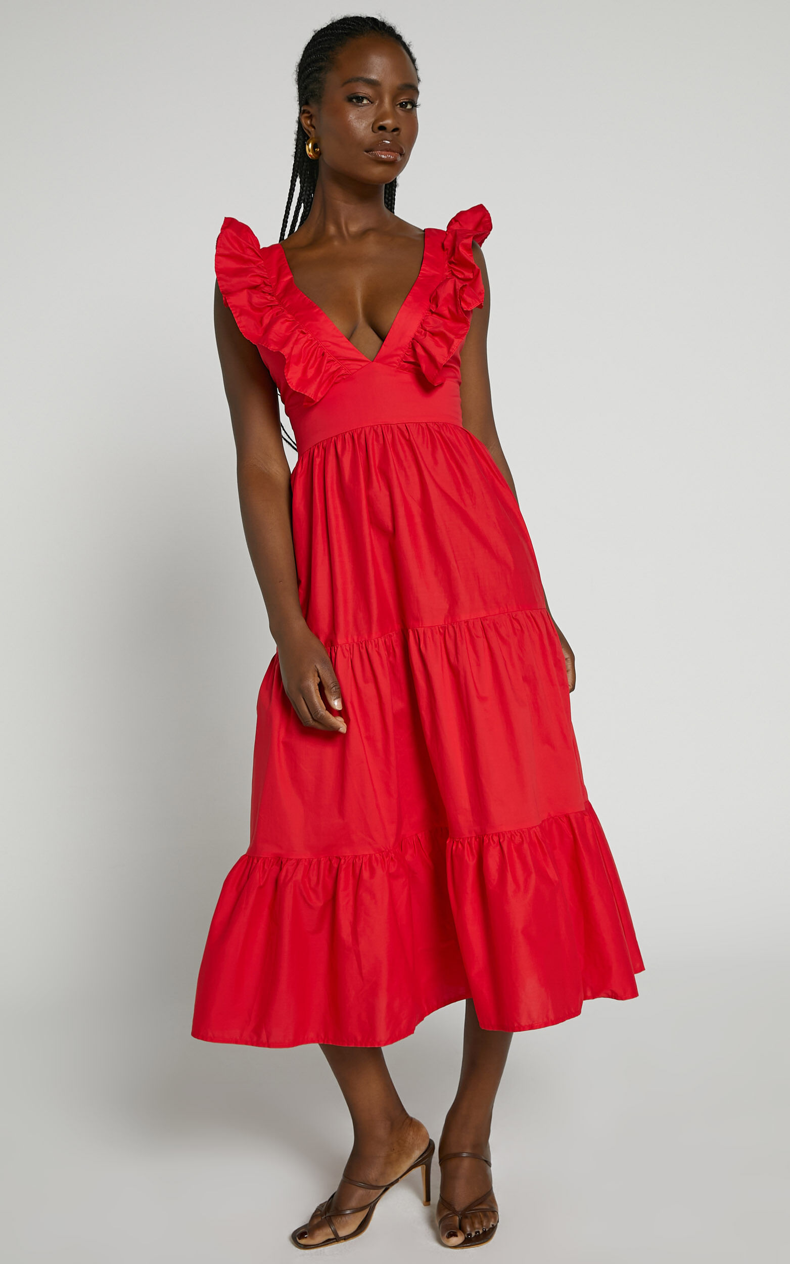 Cherry midi dress on sale