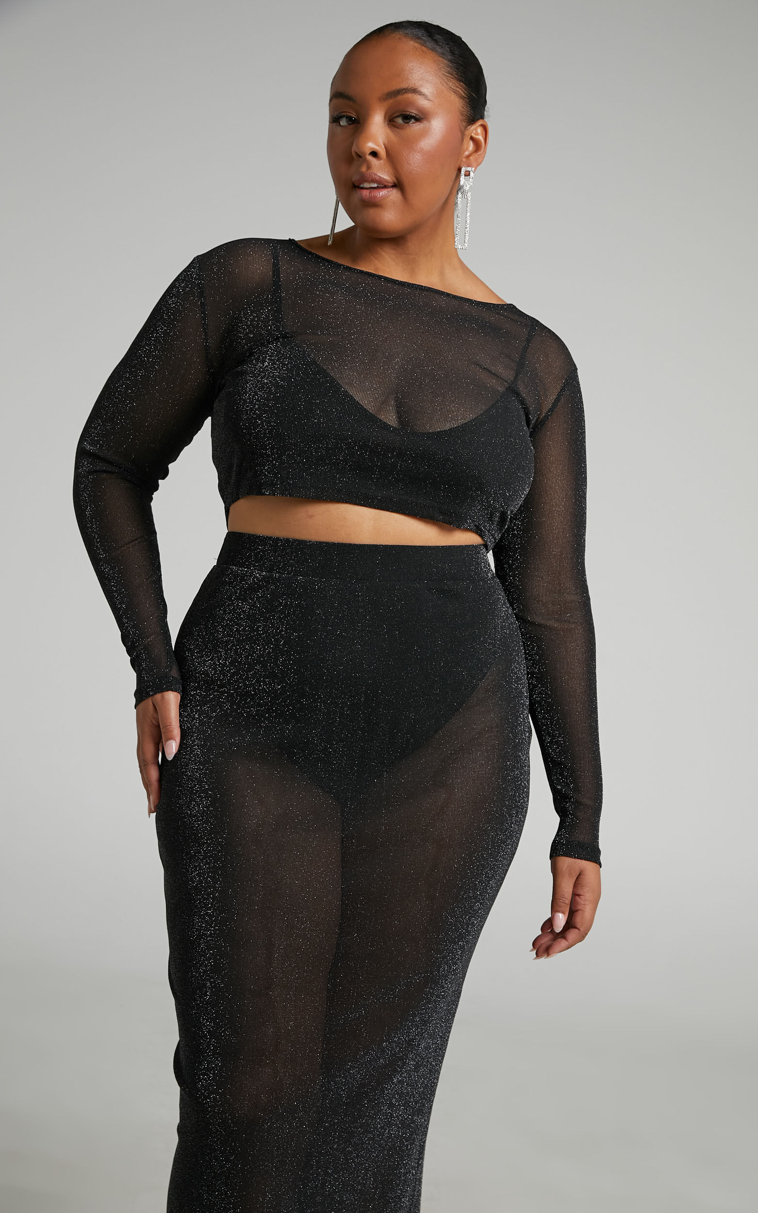 Sparkly two piece skirt and discount top
