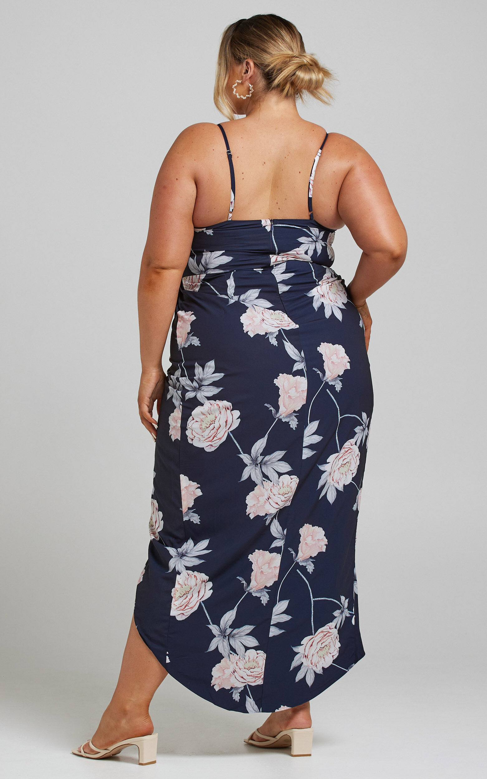 Showpo navy top floral dress