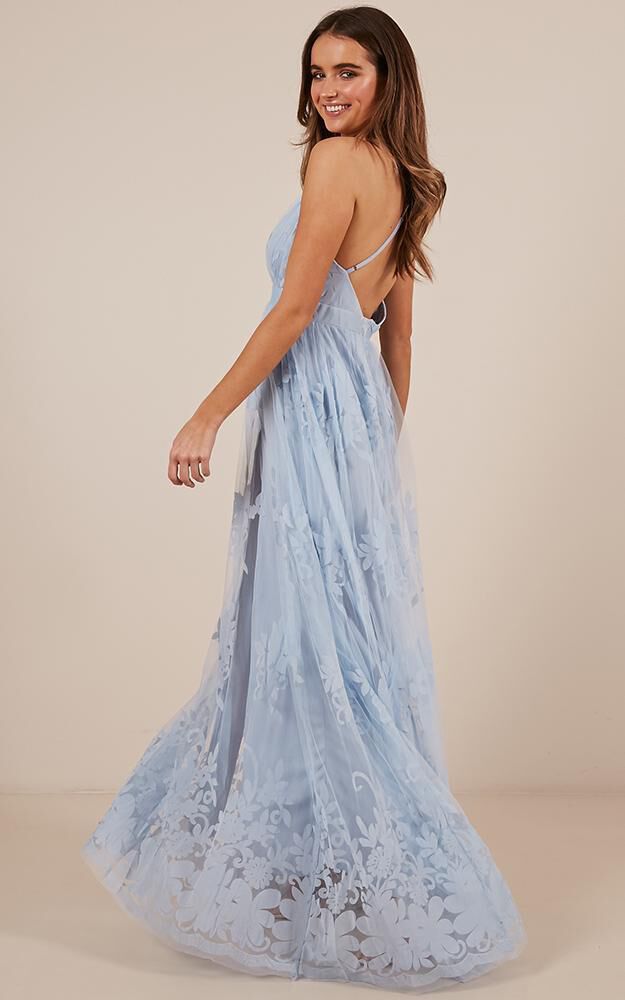 Promenade Maxi Dress in Blue