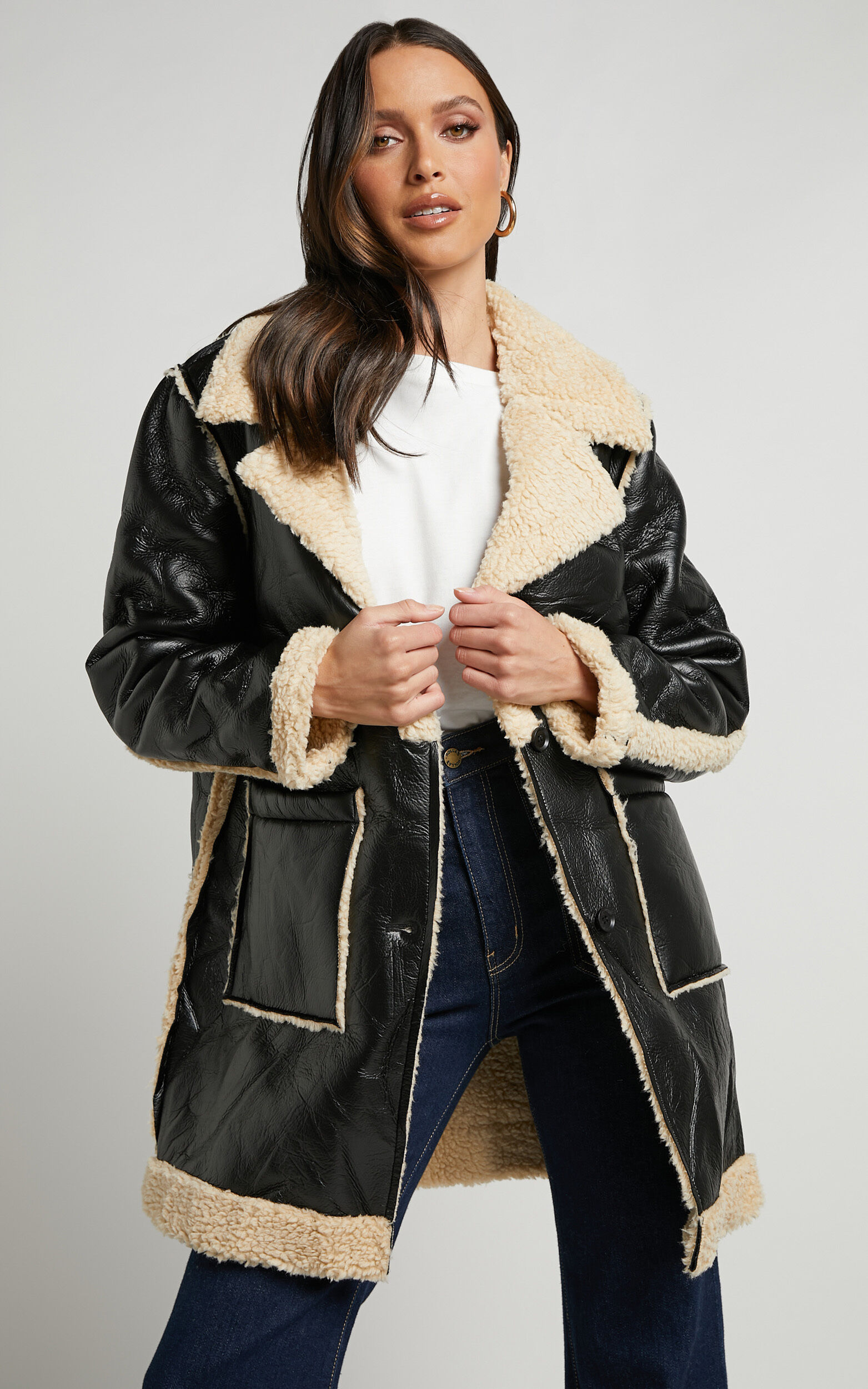Aviator discount coat sale