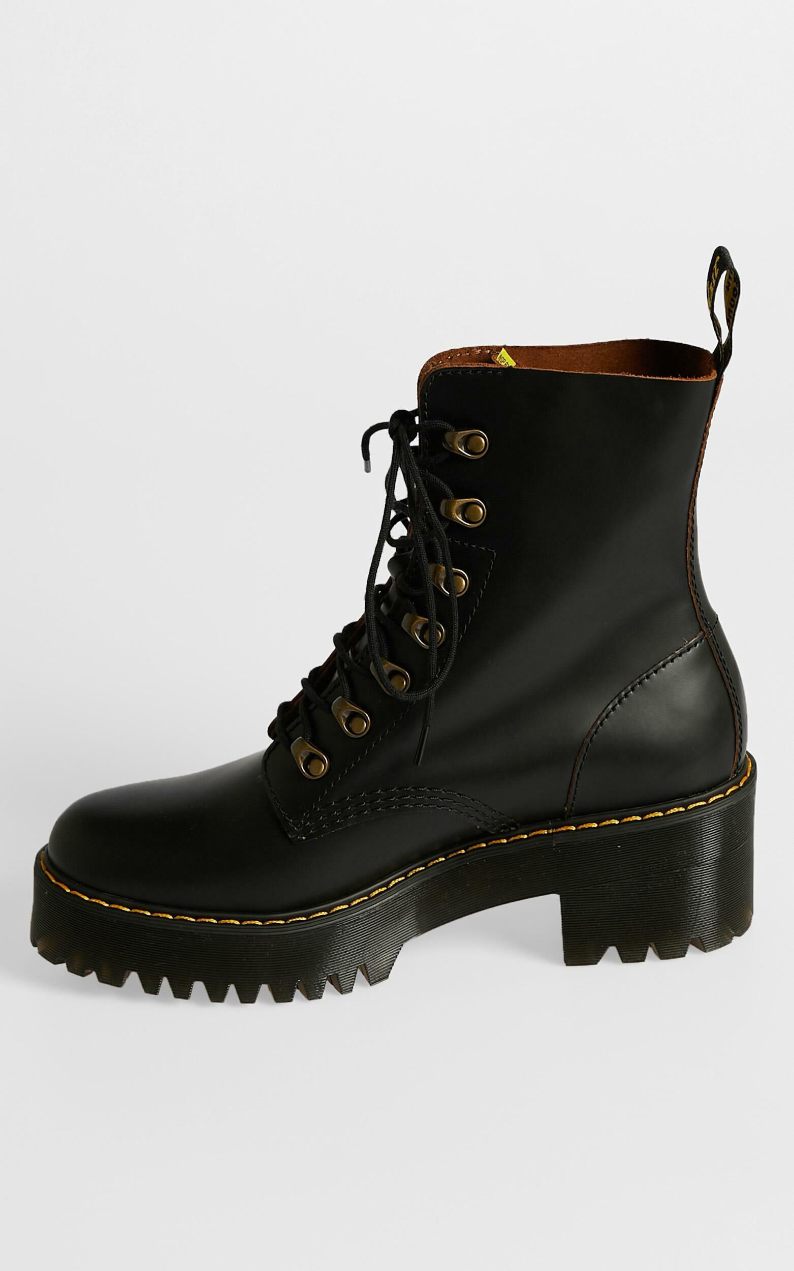 春早割 Hook 7 Leona - Martens Dr. Boot Smooth Vintage Black in 靴