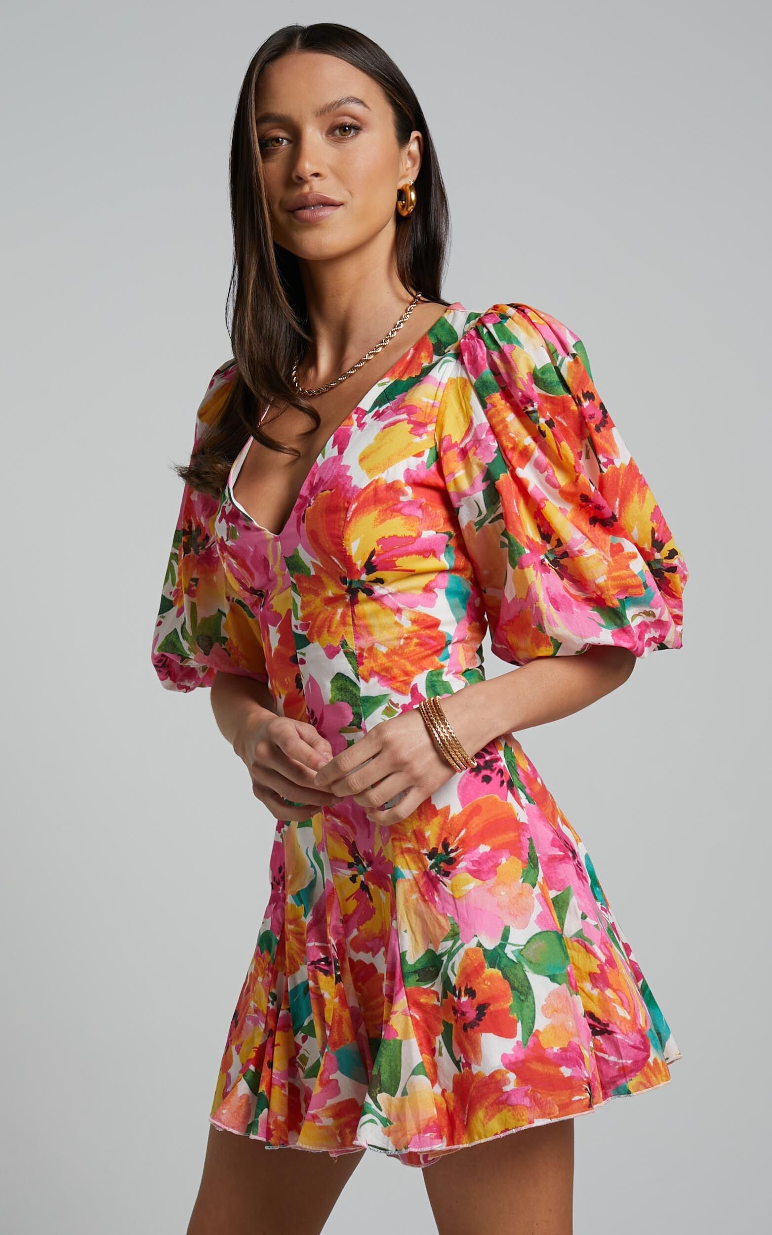 Flutter new arrivals hem dress