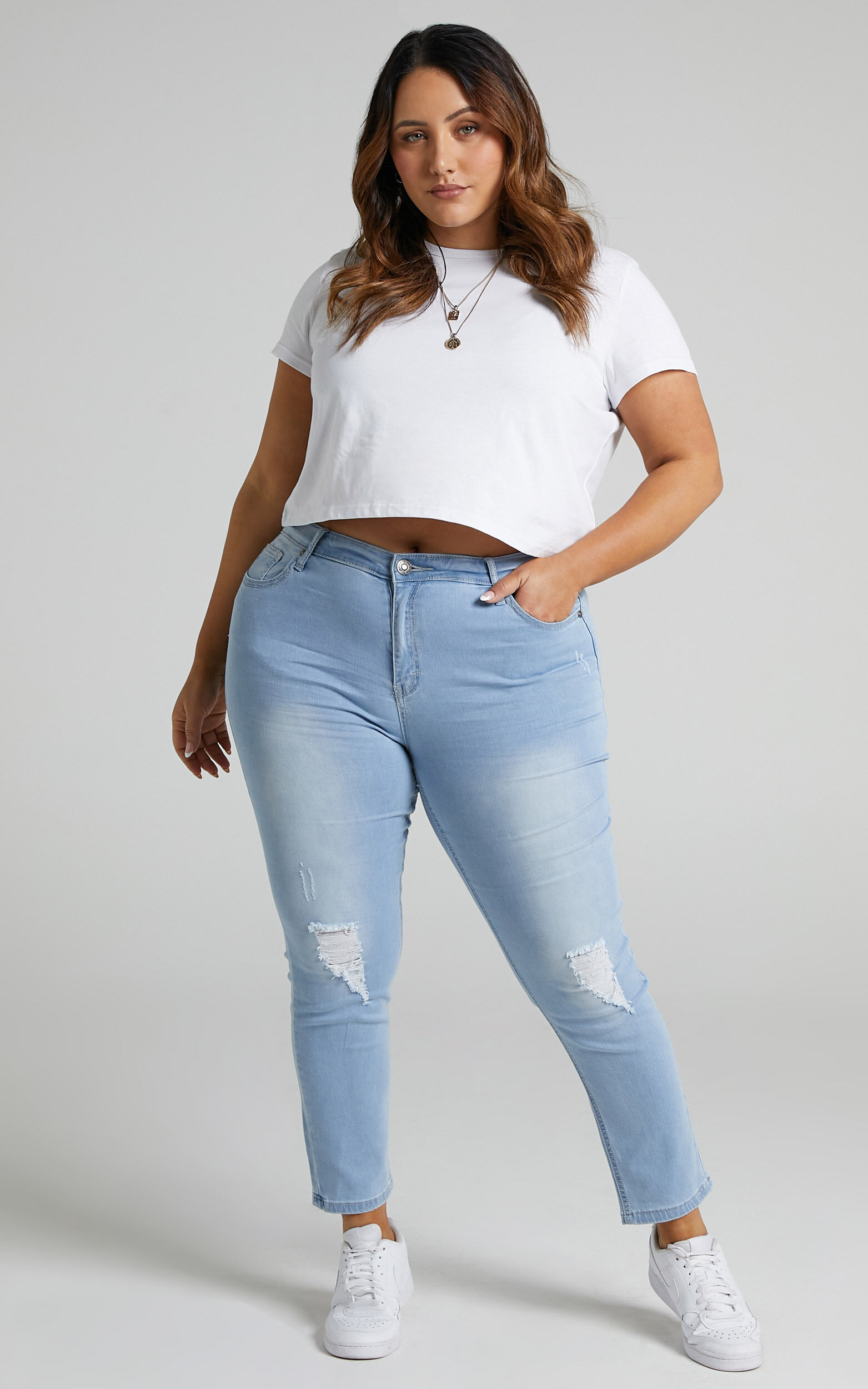Getting What I Want Crop Top In White | Showpo USA