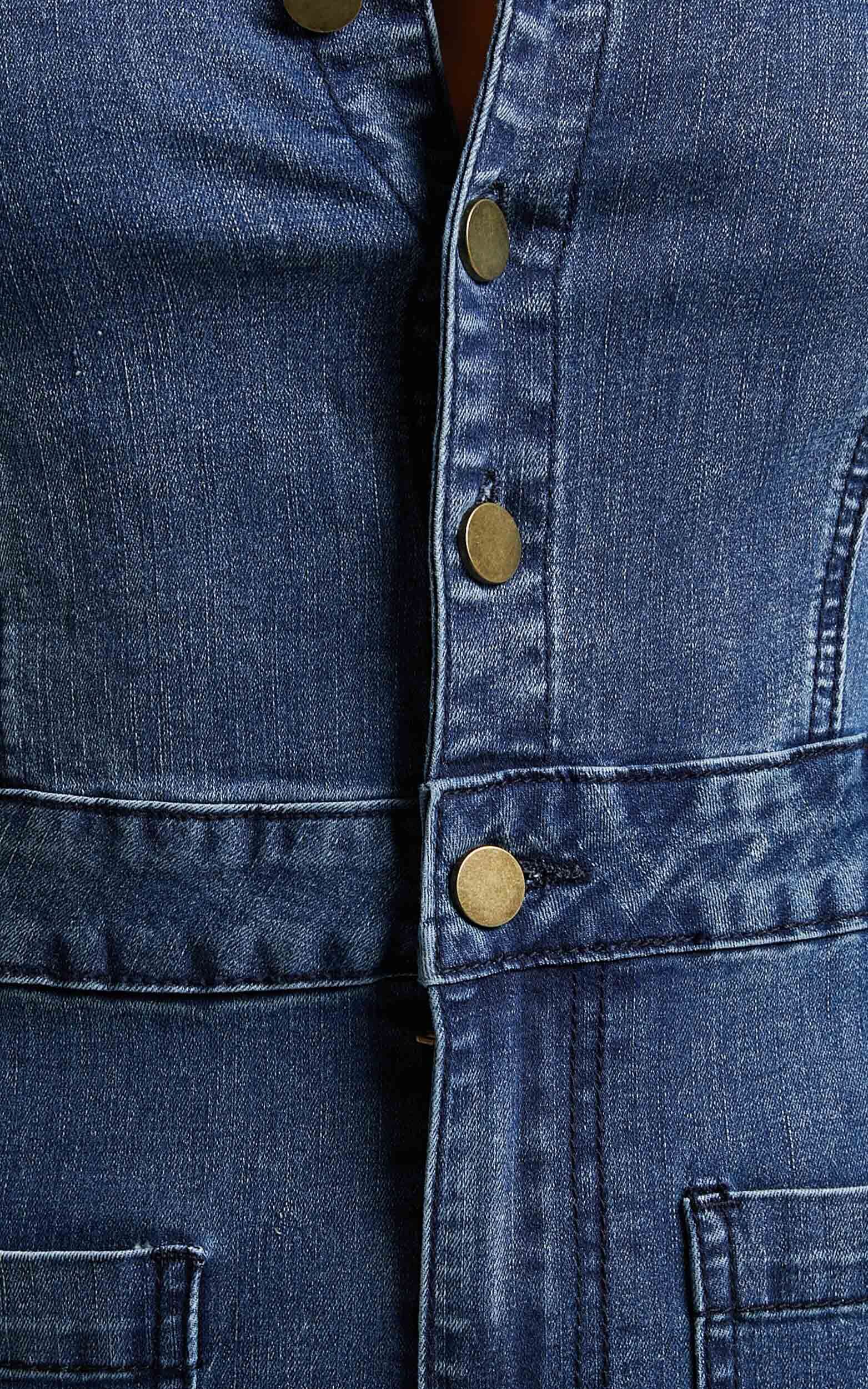 商品画像：Jumpsuit / light indigo – SHISHIKUI 4