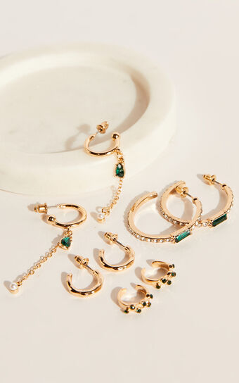 Karlene Multipack Earrings in Gold