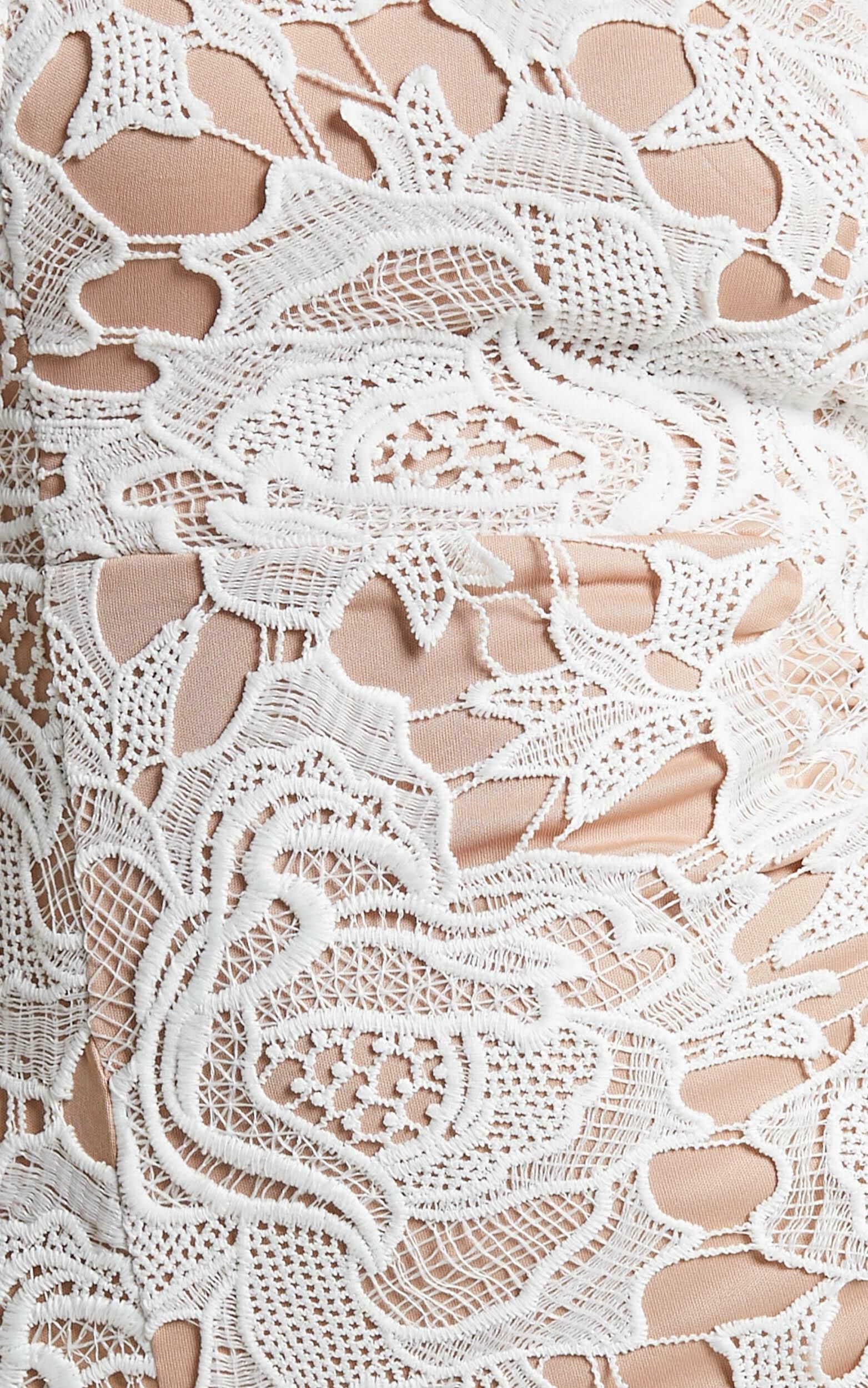 I Wont Let Go Mini Dress in white lace | Showpo
