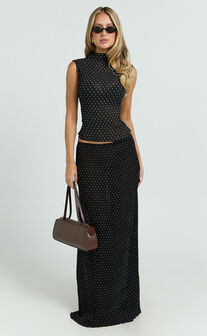 Lioness - Ford Top in Onyx Polka