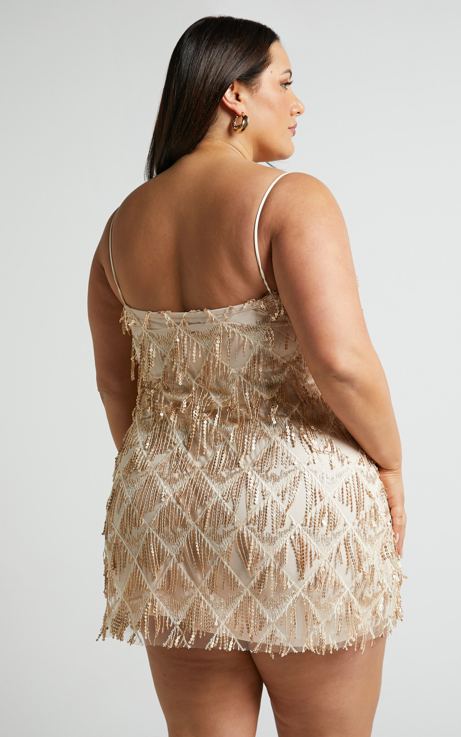 Forever 21 sequin fringe dress sales