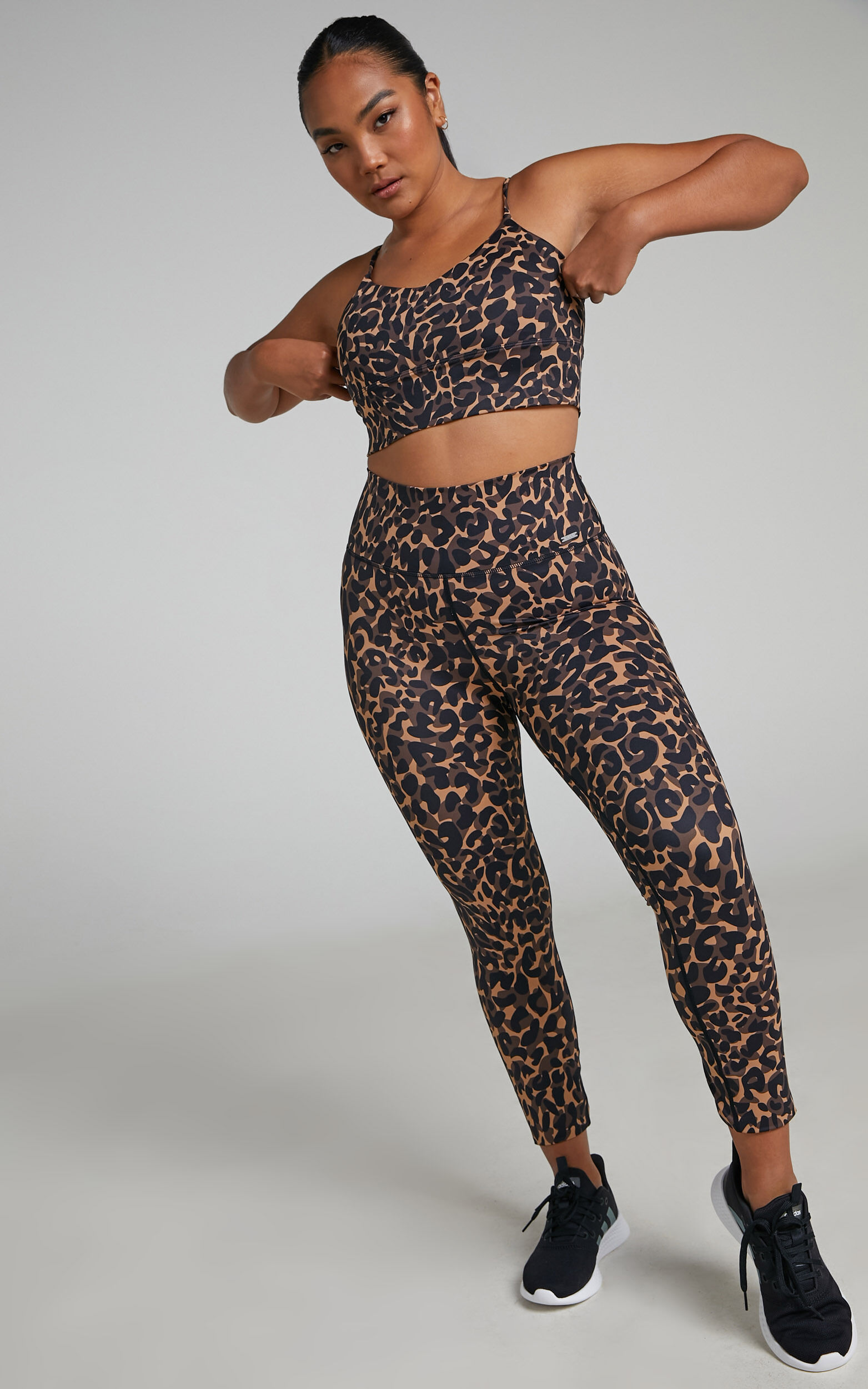 Aimn leopard hotsell leggings