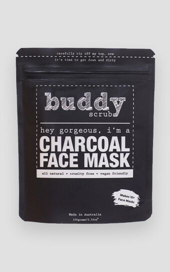 Buddy Scrub - Activated Charcoal Face Mask in Charcoal