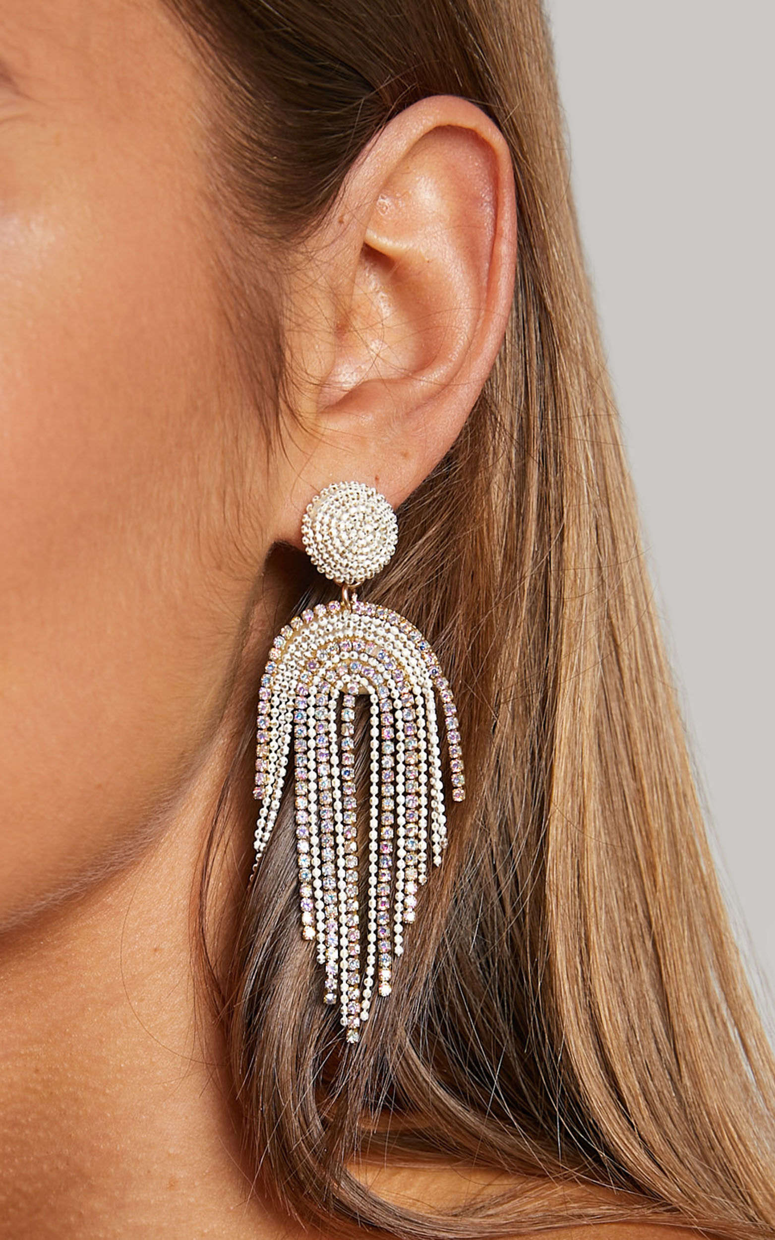 Fringe dangle earrings outlet