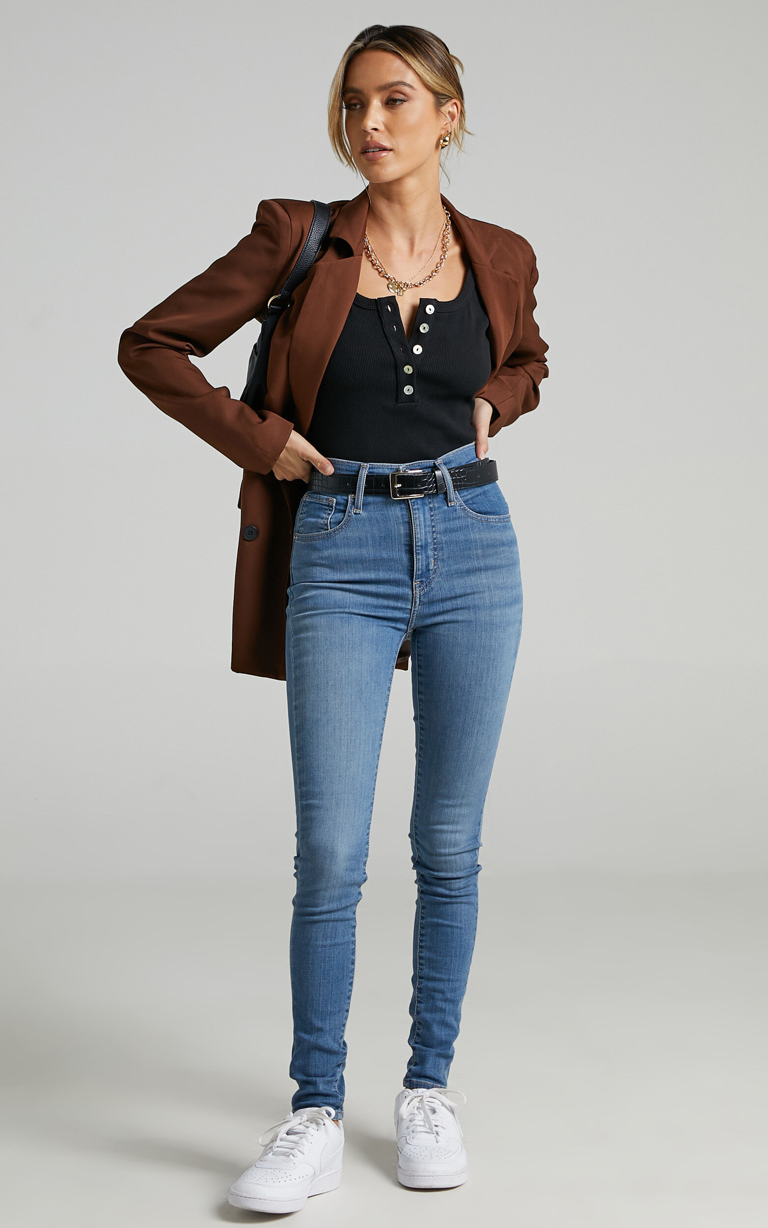 Levi s Mile High Super Skinny Jean in Math Club Showpo