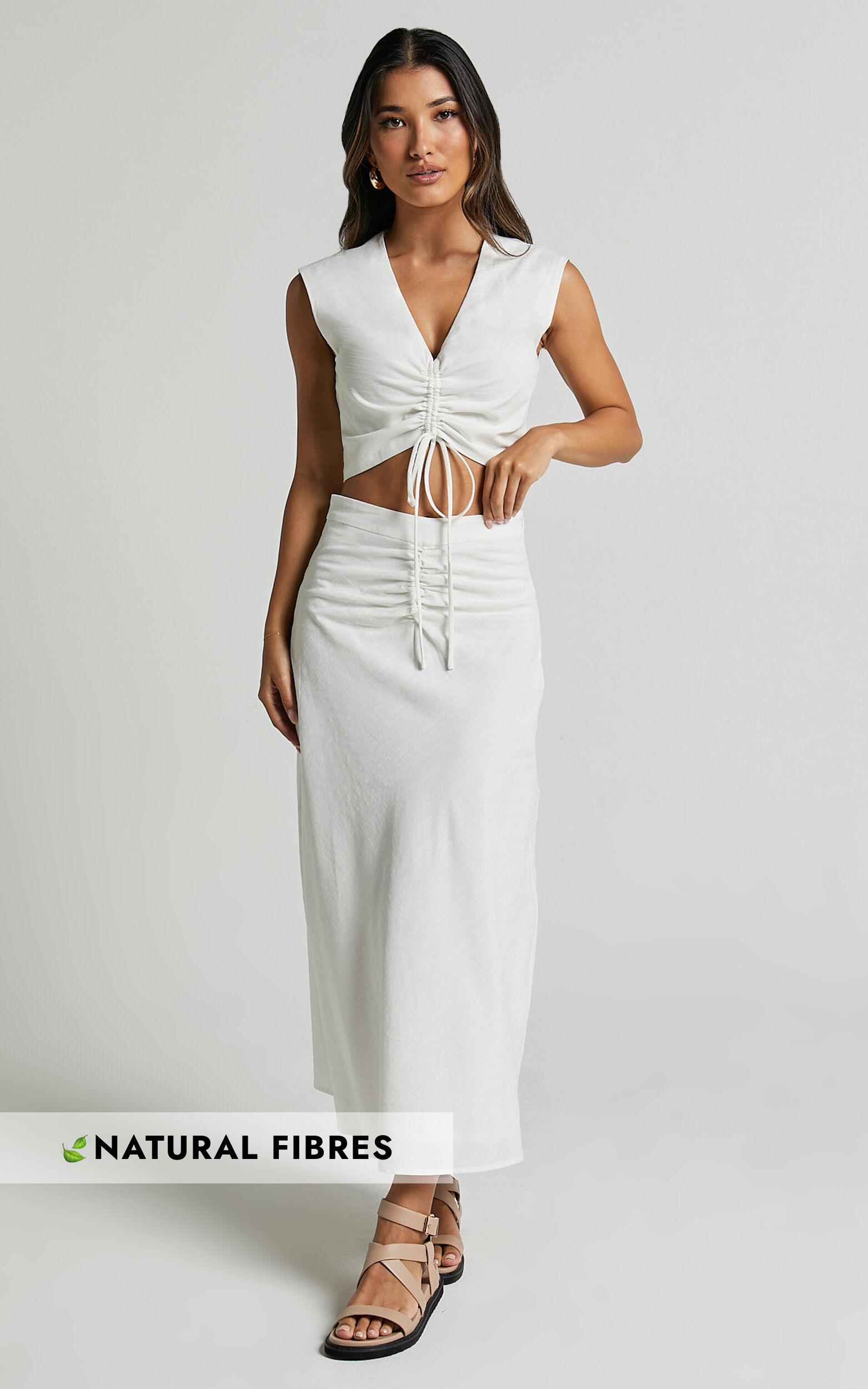 White midi skirt set cheap