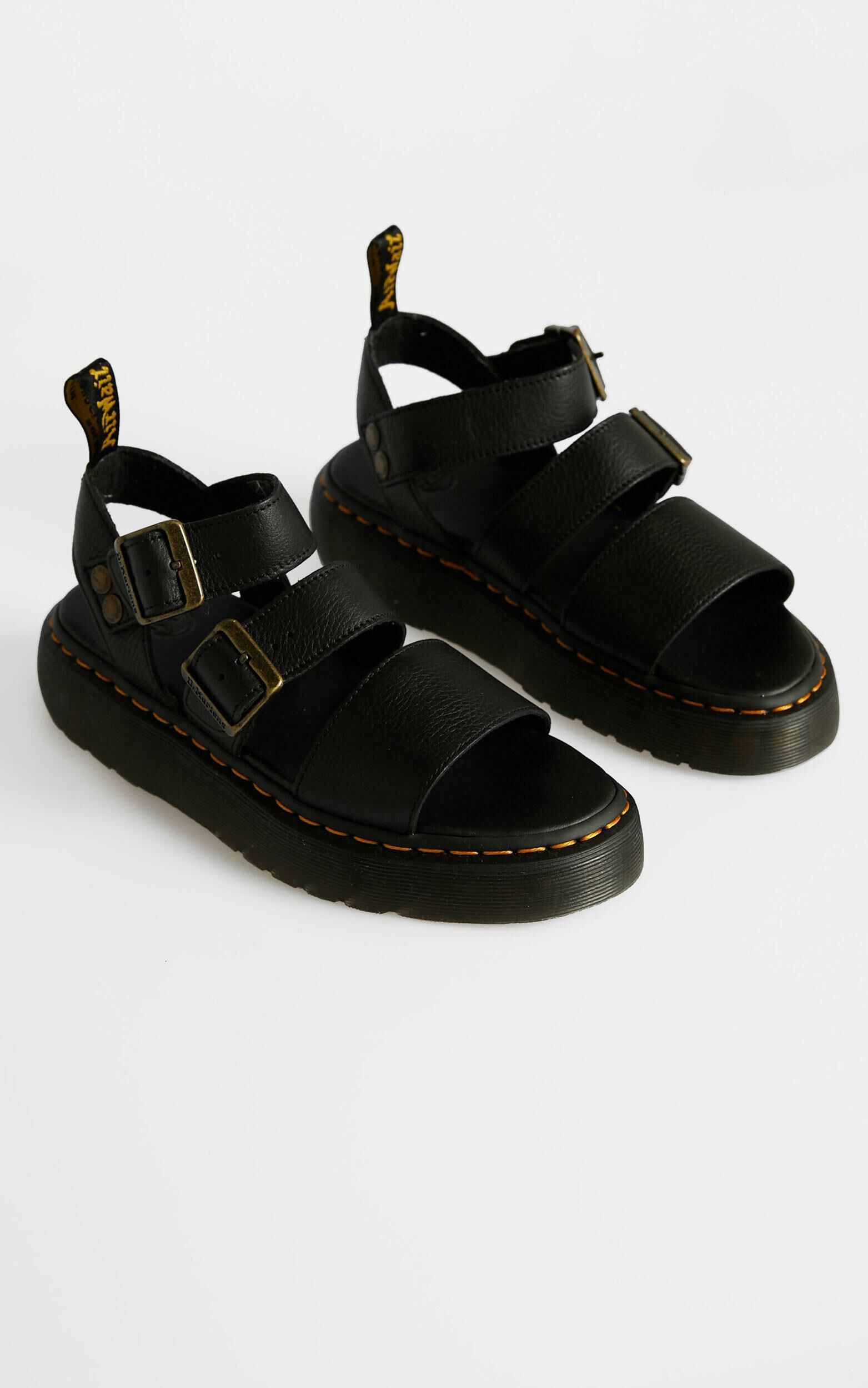 Dr Martens★GRYPHON QUAD★BLACK PISA★厚底★兼用 DR. MARTENS GRYPHON QUAD BLACK PISA – That Shoe Lady