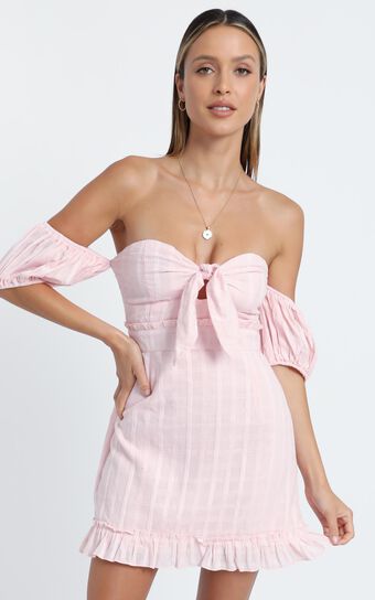Serendipity Mini Dress in Blush