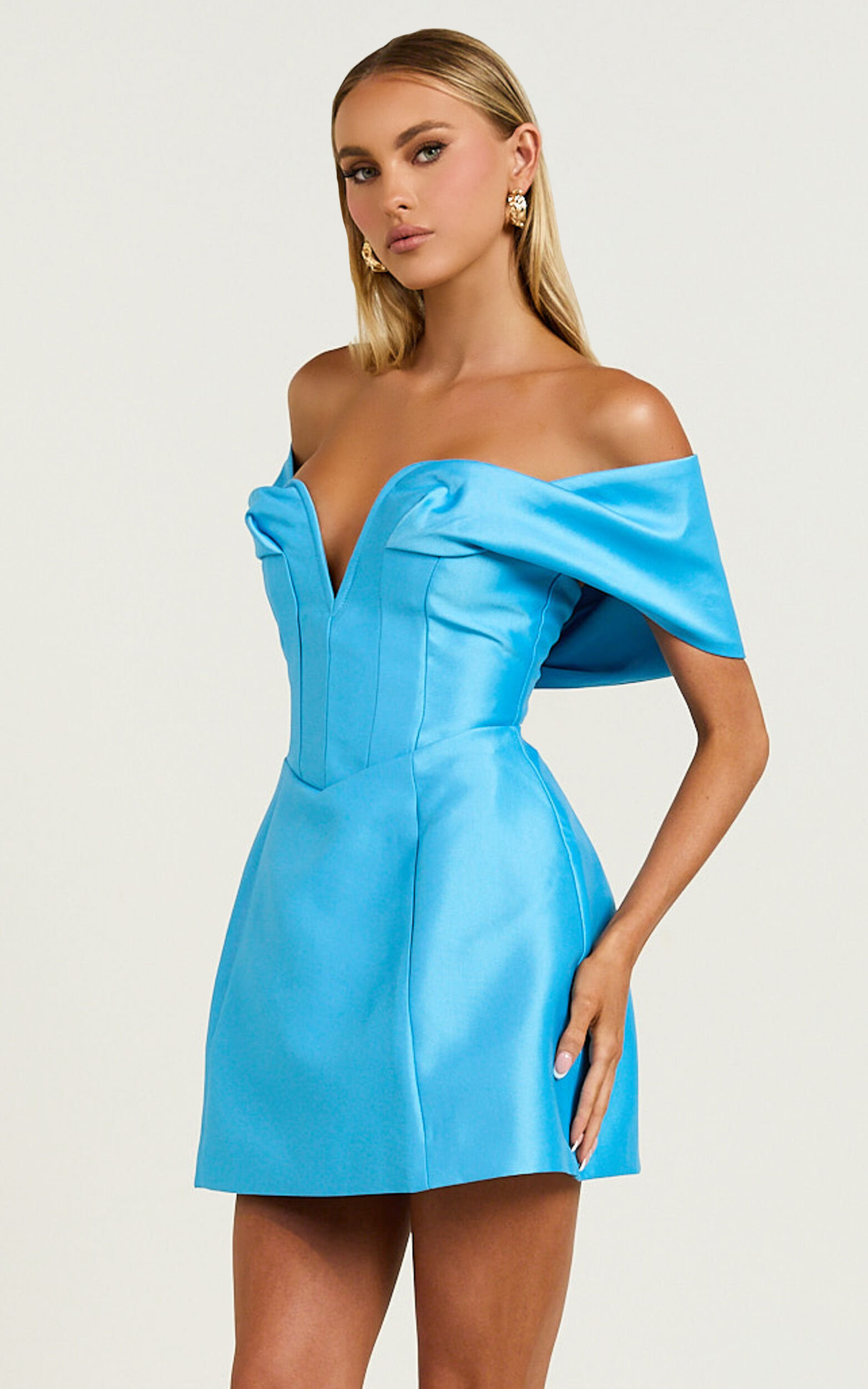 Off the shoulder tulip dress outlet
