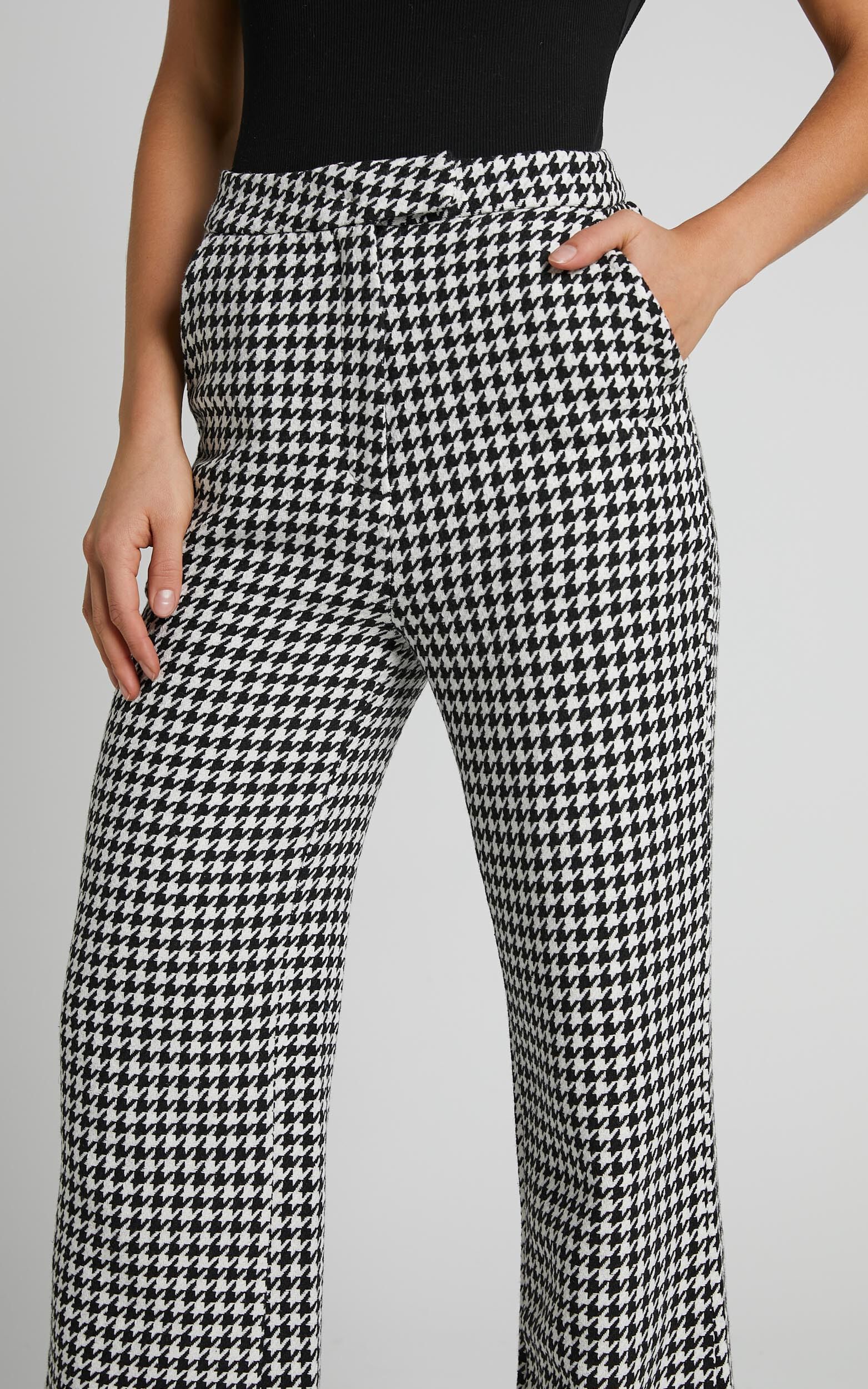 White split leg pants hotsell