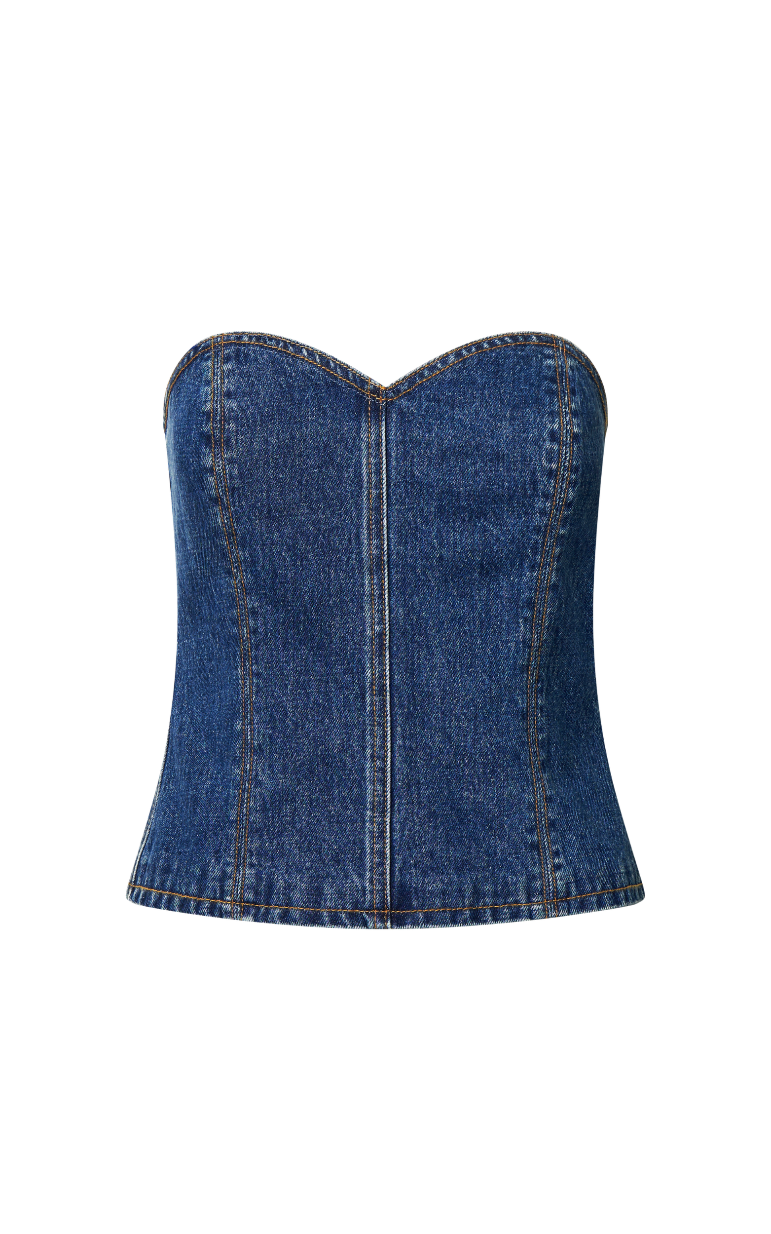 Blue Jean Corset Bra - Medium Wash – Pryceless Creations Clothing
