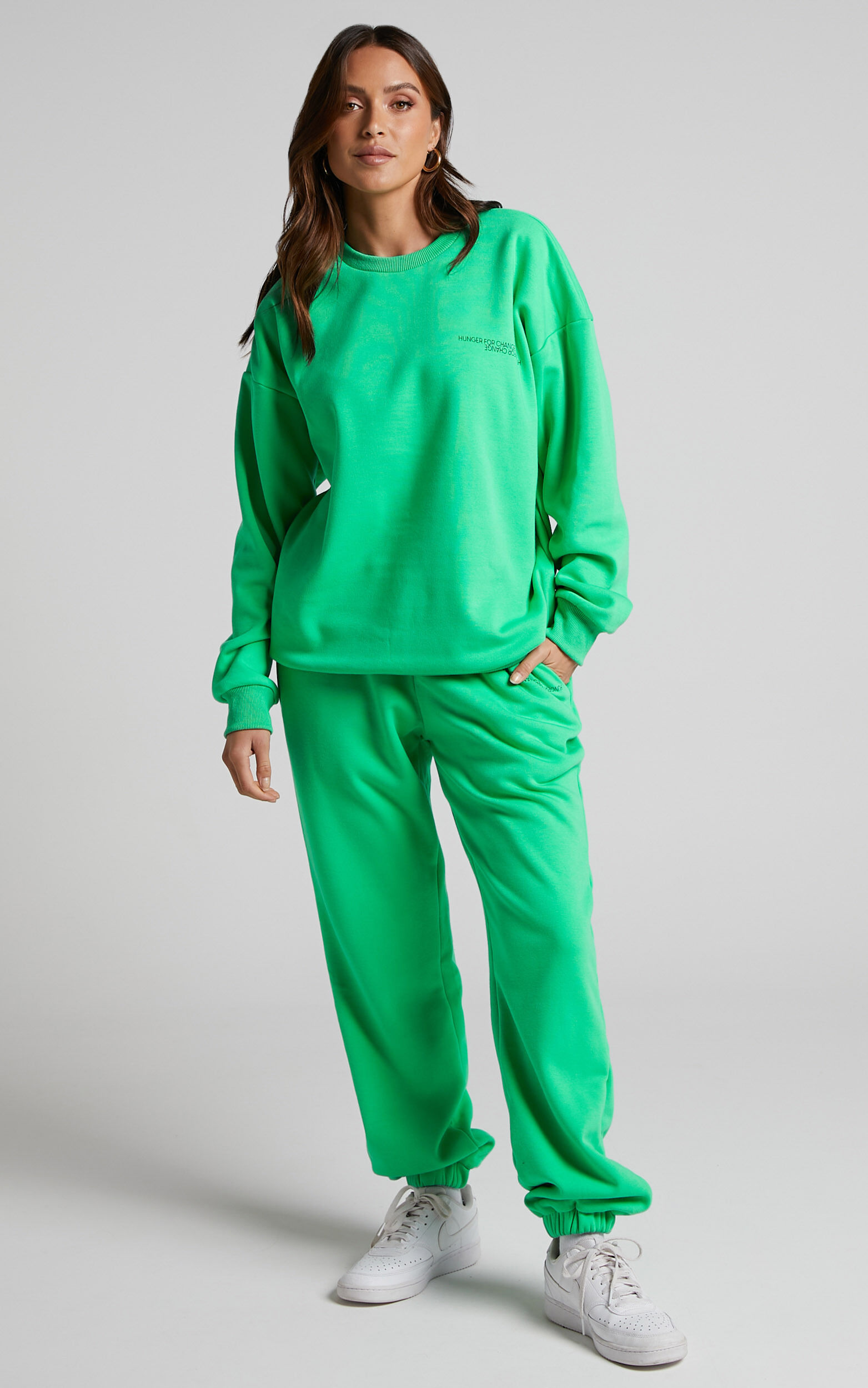 The Hunger Project x Showpo THP Sweatshirt in Green Showpo USA