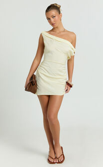 Lioness - Sweetheart Mini Dress in Butter