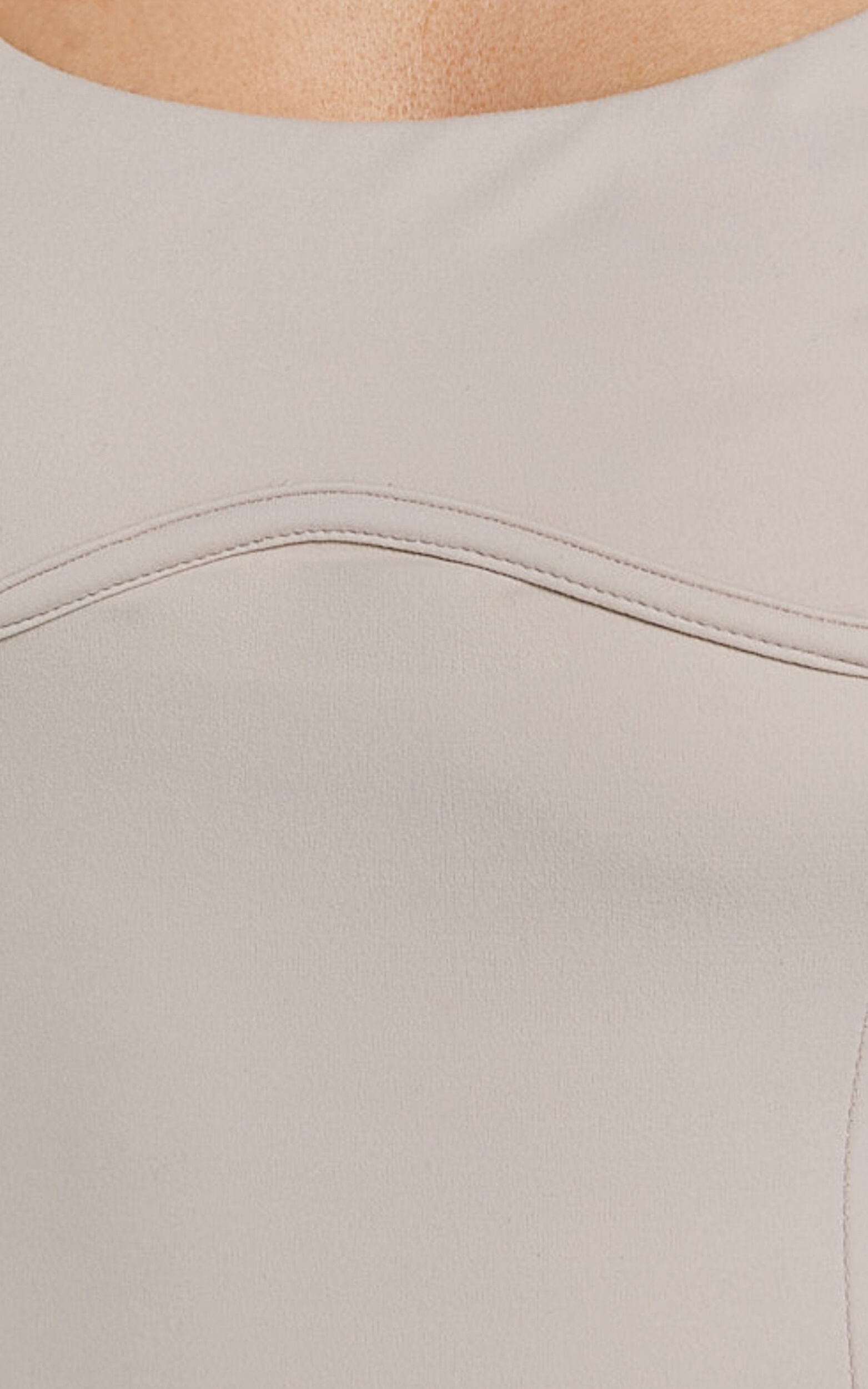 Daramie Bodysuit - Underbust Detail Bodysuit in Sand | Showpo