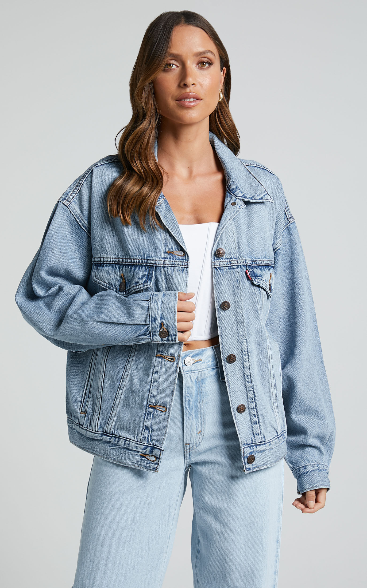 Levi s 90s Trucker Jacket in Light The Way Showpo