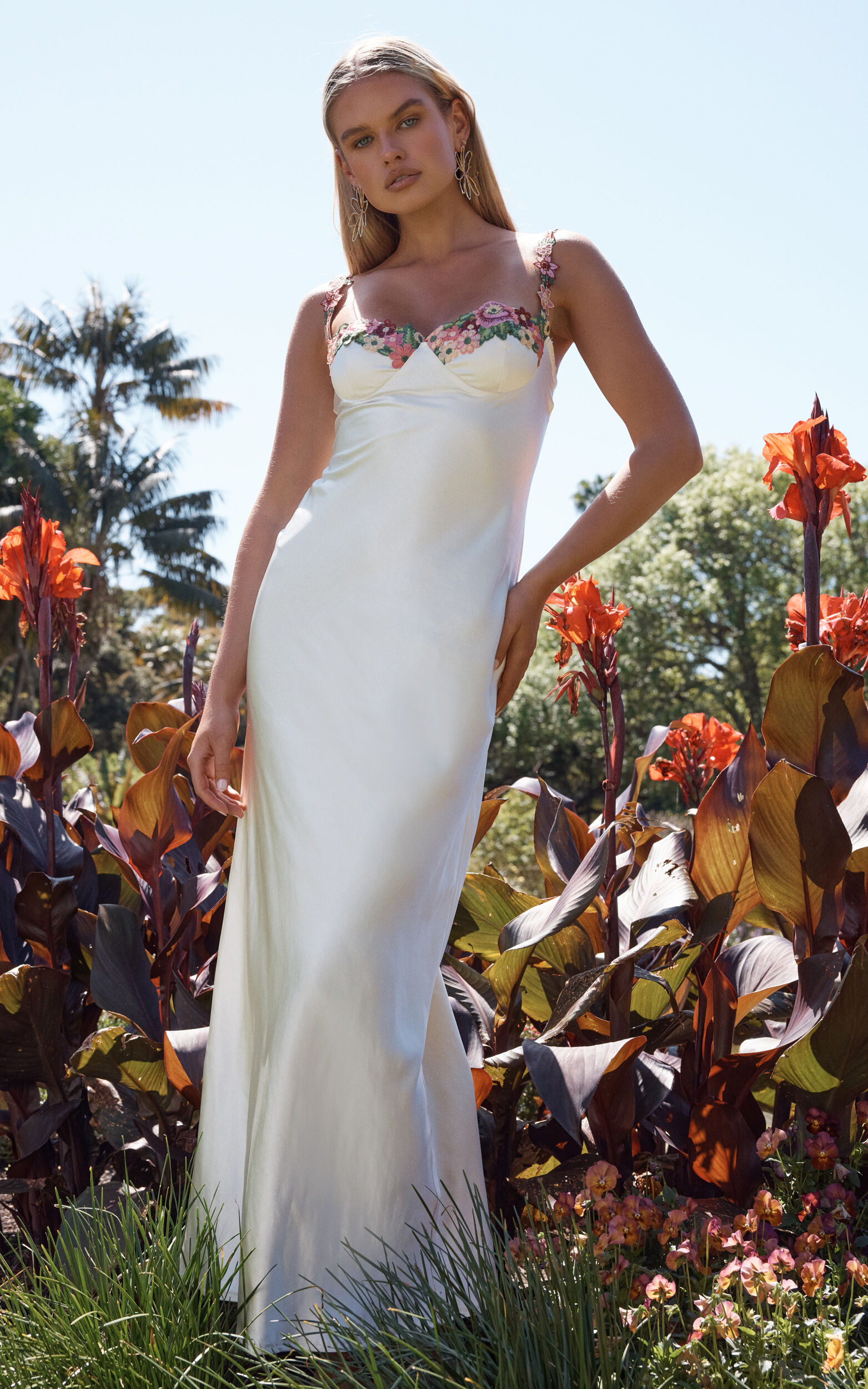 White on sale mid dress