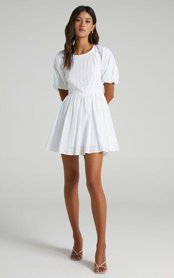 Cherie Dress in White