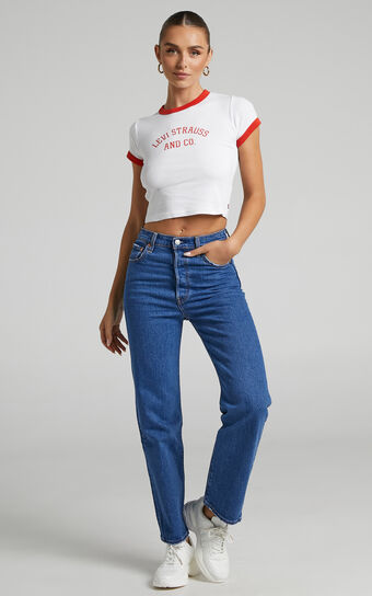 Levi's - Ribcage Straight Ankle Jean in JAZZ JIVE TOGETHER