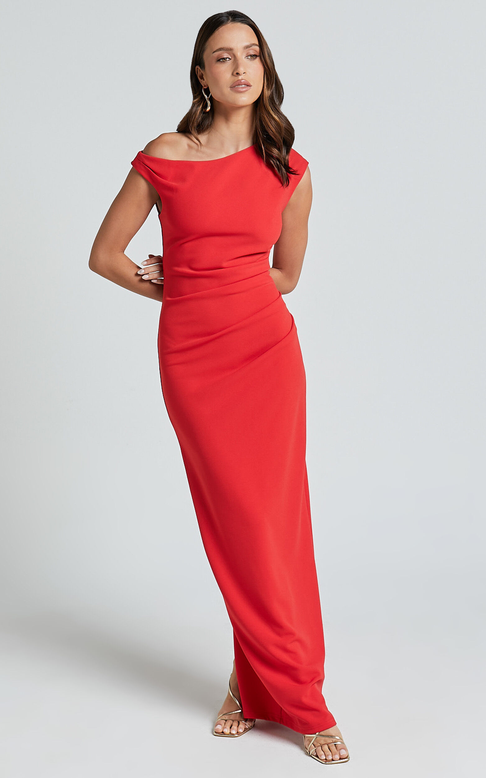 Showpo off the shoulder dress on sale