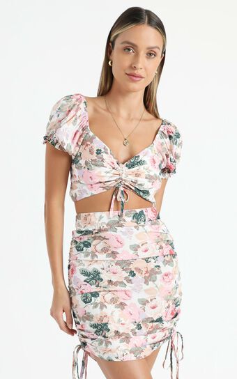 Mala Two Piece Set in Rose Floral