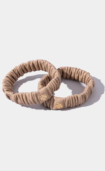 The Basic Band - Luxe Sleeve Garters in Beige
