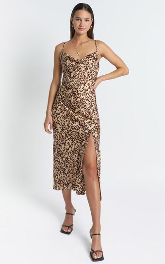 When The Time Is Right Dress In Leopard Print