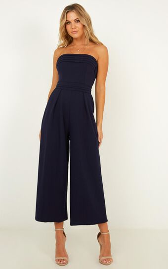 Up Ahead Jumpsuit In Navy