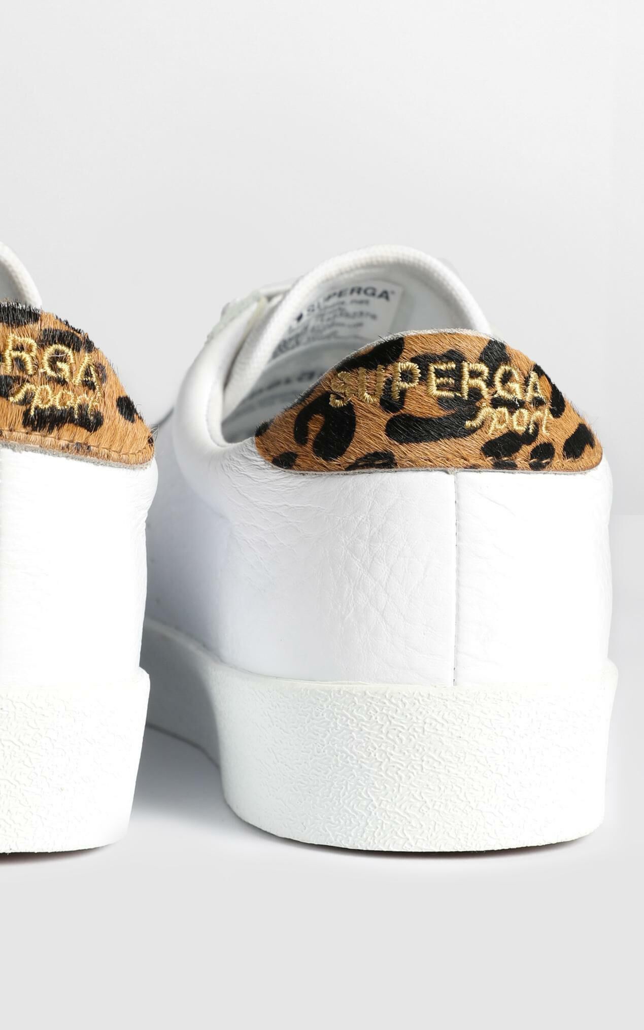 Superga 2843 Comflea Leopard In White Animalier Showpo