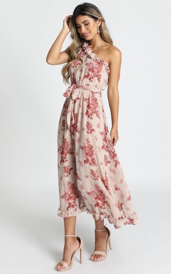 Anya Maxi Dress In Pink Floral