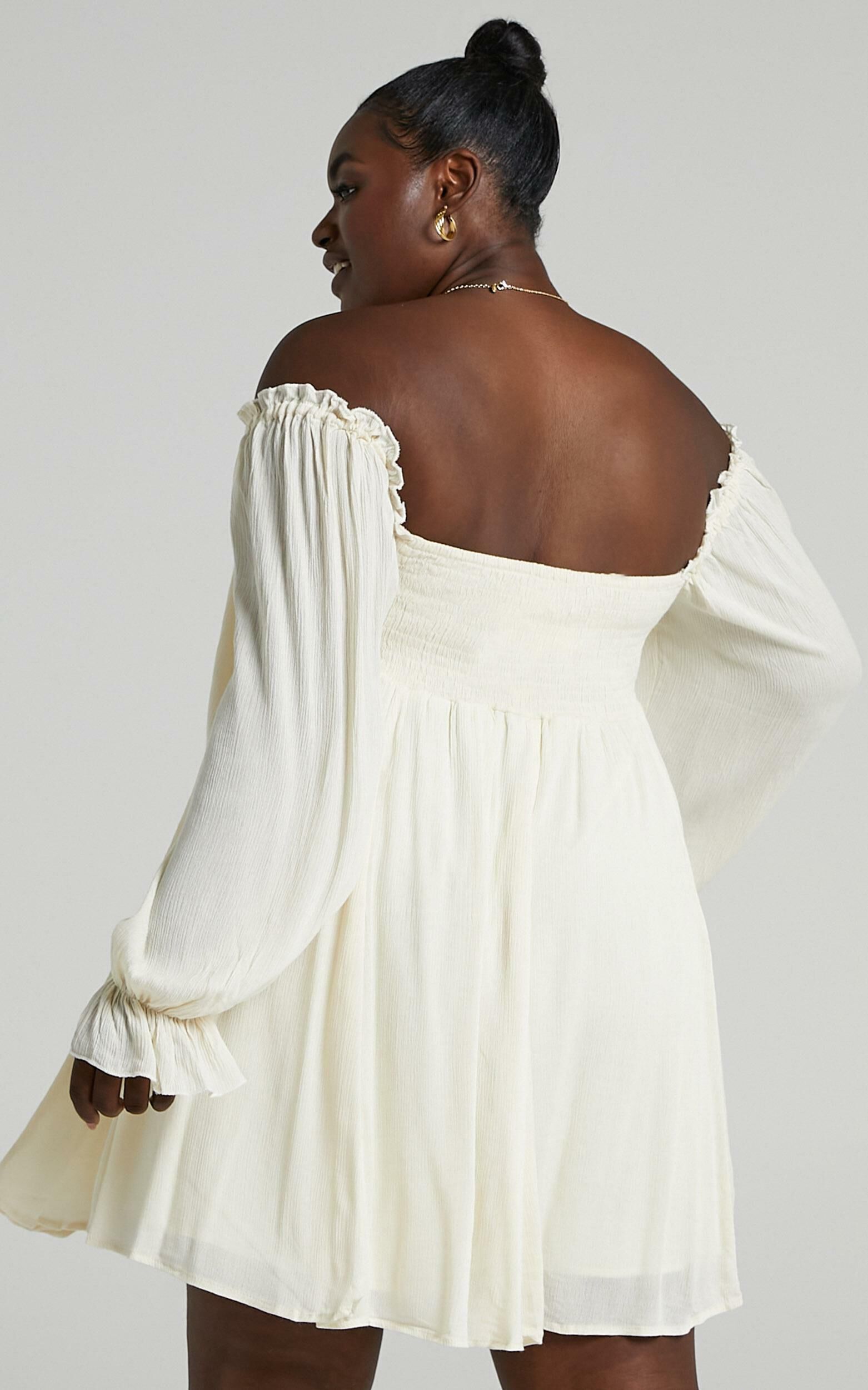 Gypsy Soul Dress in Cream Showpo USA