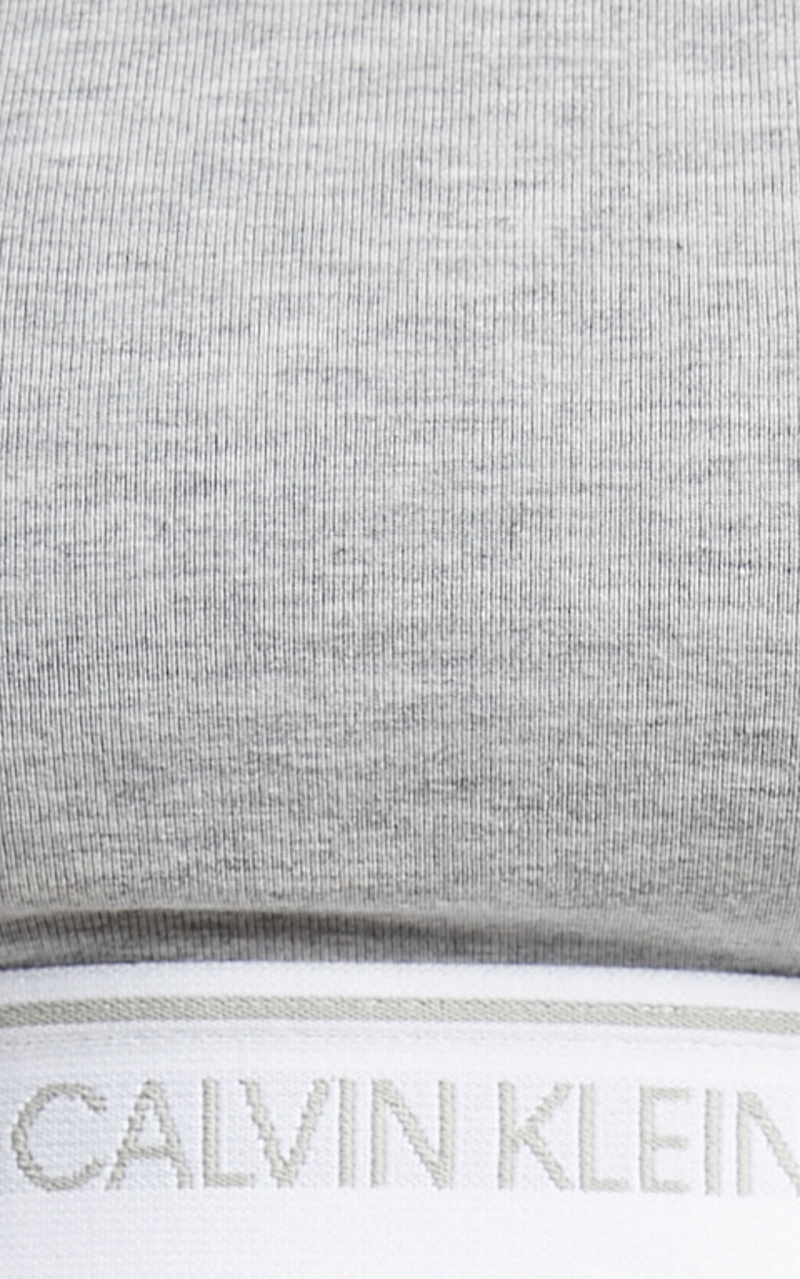 Calvin Klein CK One Cotton unlined bralette in grey