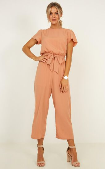 Pave Your Path Jumpsuit In Mocha