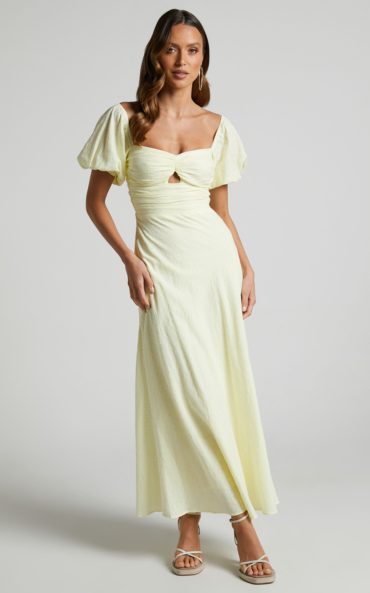 A line midi dress with sleeves shop
