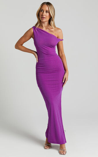 Runaway The Label - Chyna Midi Dress in Purple