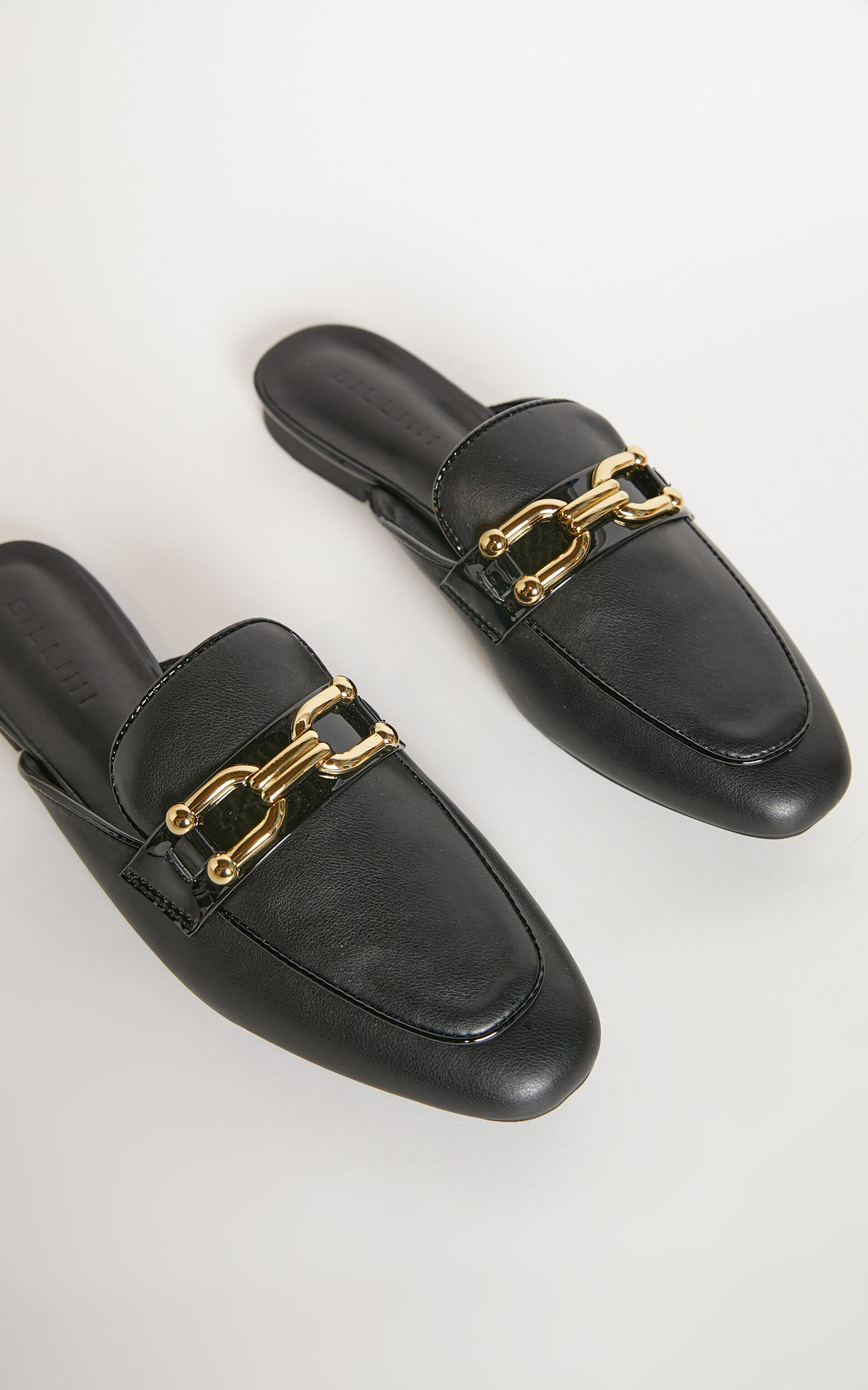 Black hot sale loafer slides