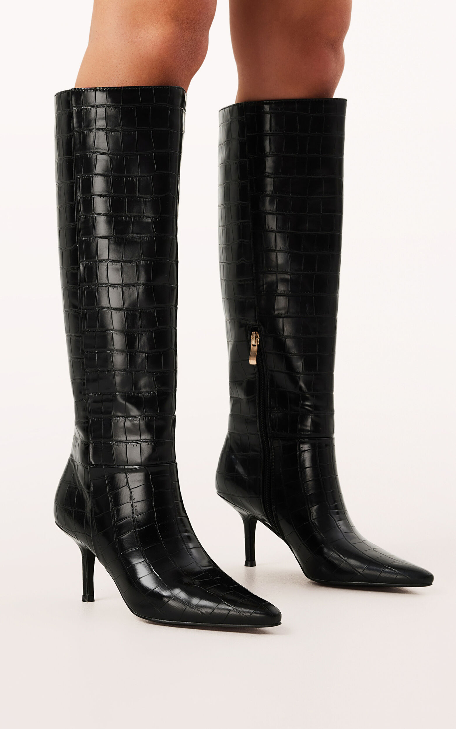 Billini - Billy Boots in Black Croc - 05, BLK2