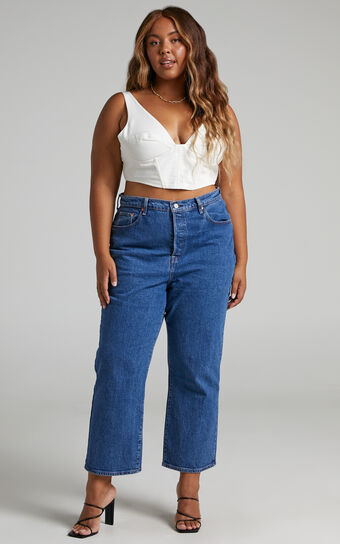 Levi's Curve - Ribcage Ankle Straight Jeans in Georgie