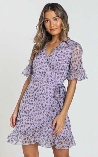 Girl Unknown Dress in Lilac Floral