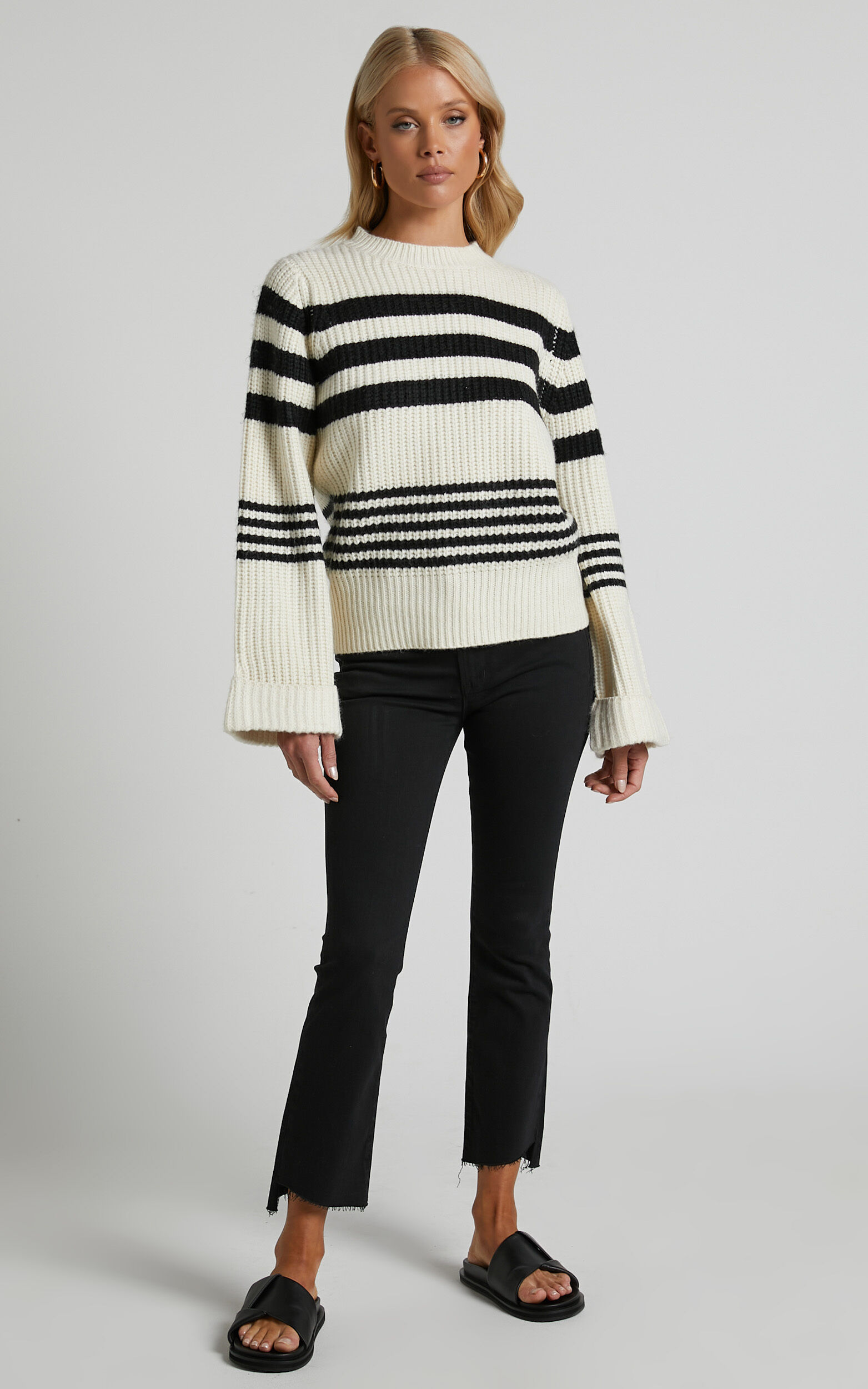 Black step hem jeans on sale